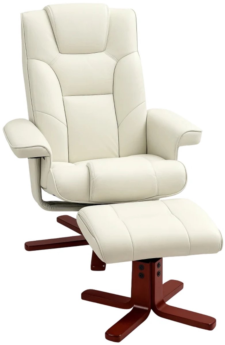 Relaxfauteuil met Voetenbank - Fauteuil - Moderne Relaxstoel - Kantelbaar tot 135° - Verst