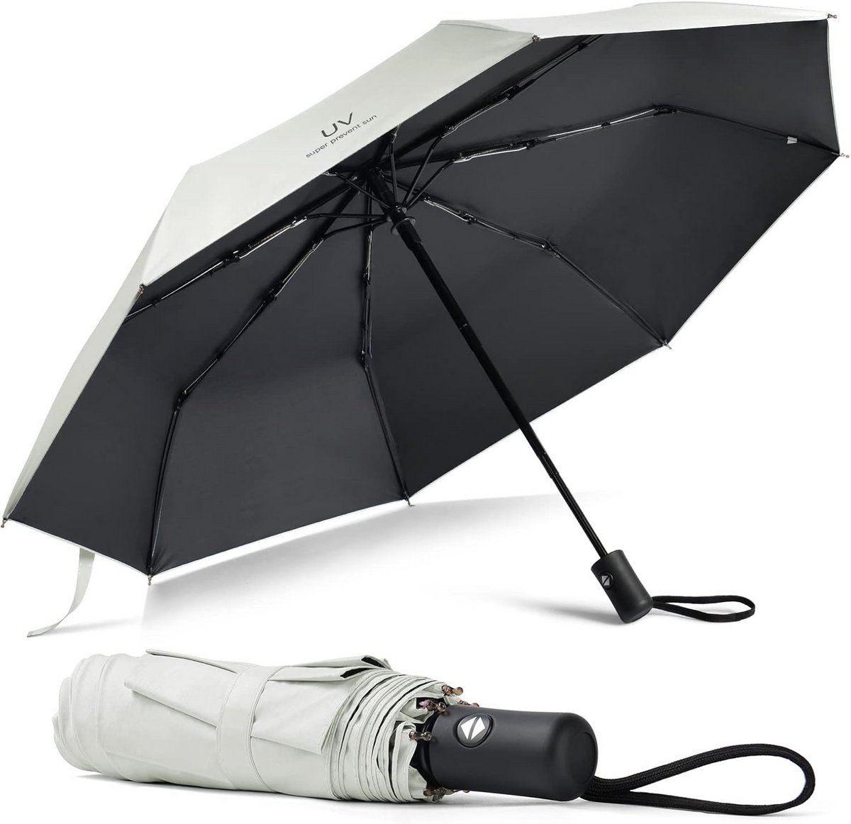 Automatische Winddichte Paraplu UV Bescherming Compact voor Reizen