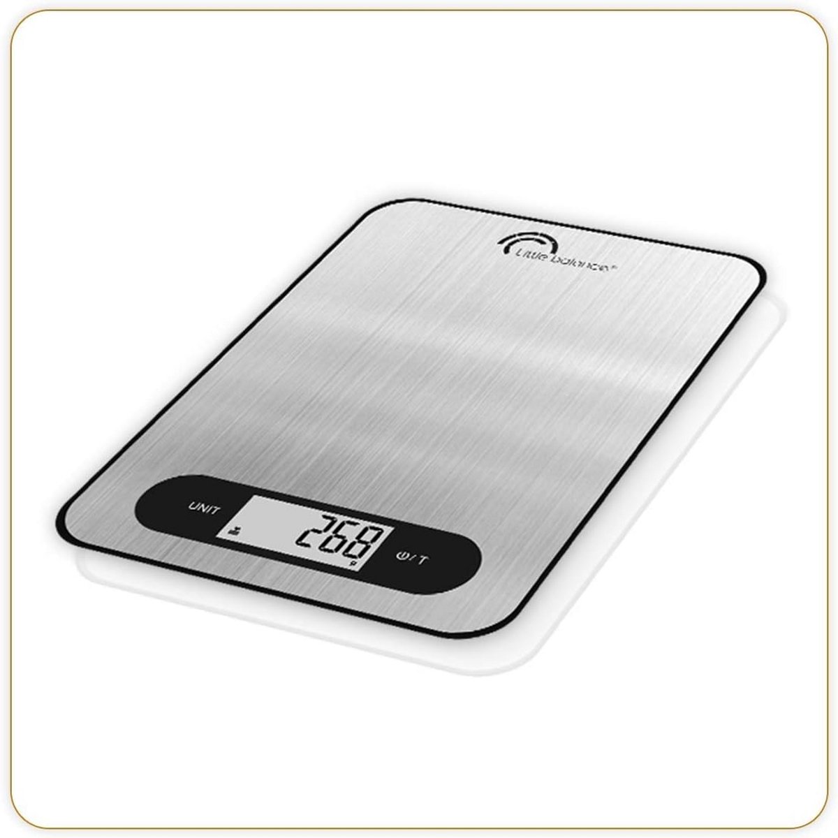 Elektronische Slimme Keukenweegschaal 5 kg Precisie 1g RVS Extra Plat