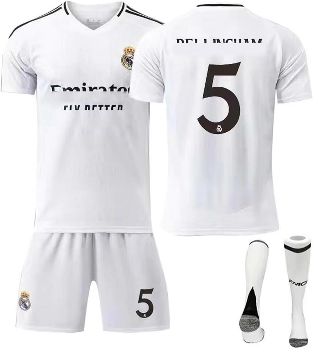 Compleet Kindervoetbaltenue Shirt Shorts en Sokken voor Jongens en Meisjes