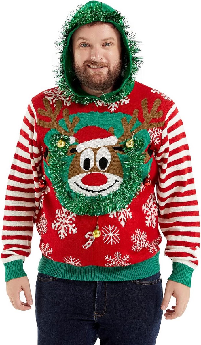 Grappige Kersttrui Unisex voor Mannen en Vrouwen met Kerstmotief