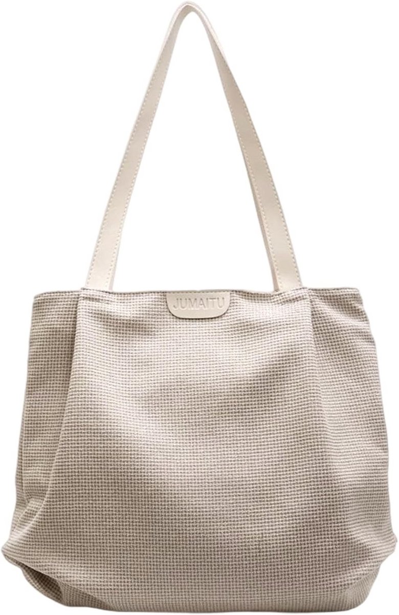 Ruime Nylon Schoudertas Dames - Lichtgewicht & Casual Draagtas voor Werk, Reizen en Vrije Tijd