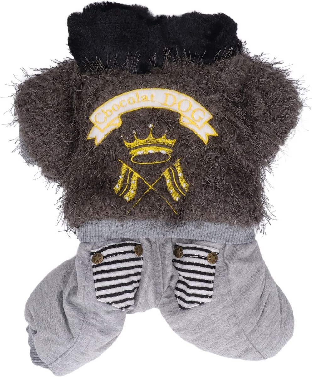 Warme Winterjas voor Honden met Poten - Klassieke Stijl Hondenjas voor Kleine Middelgrote Honden