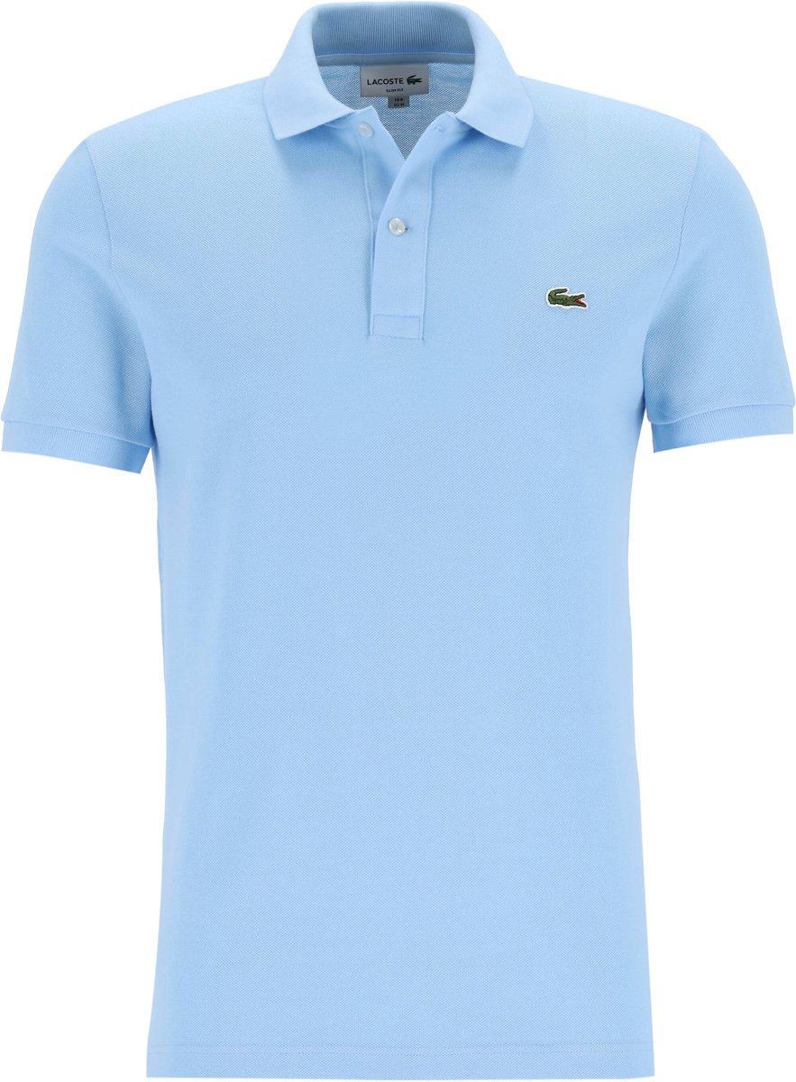 Lacoste Pique Poloshirt Lichtblauw – Heren