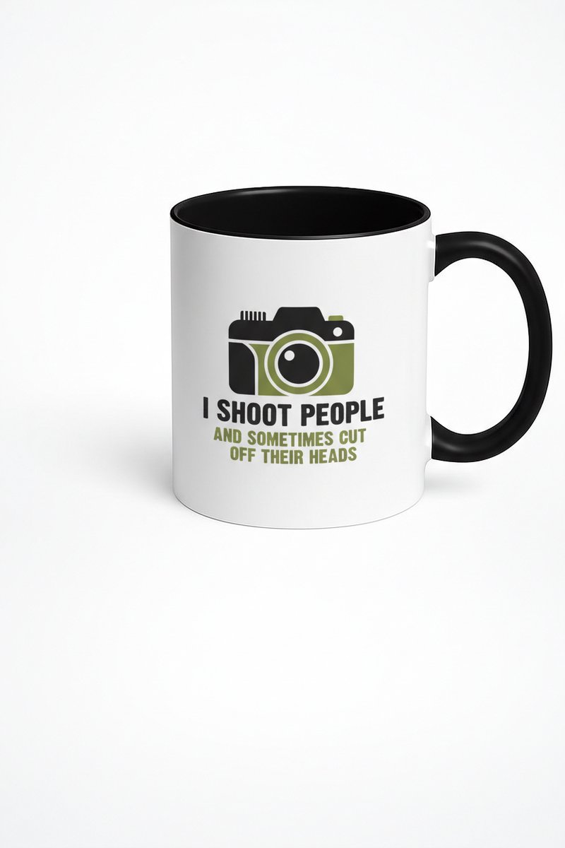 I Shoot People Fotografie Mok - Grappige Keramische Koffiemok voor Fotografen