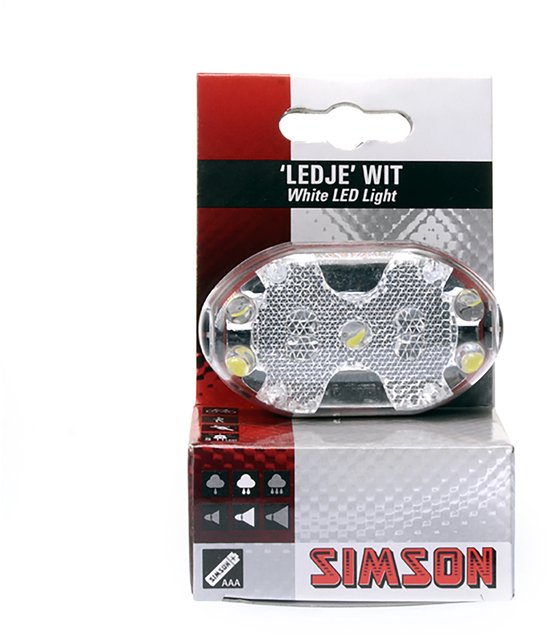 Simson Batterij voorlicht - 5 LED's - Handige bevestiging - Inclusief batterijen — afbeelding 2