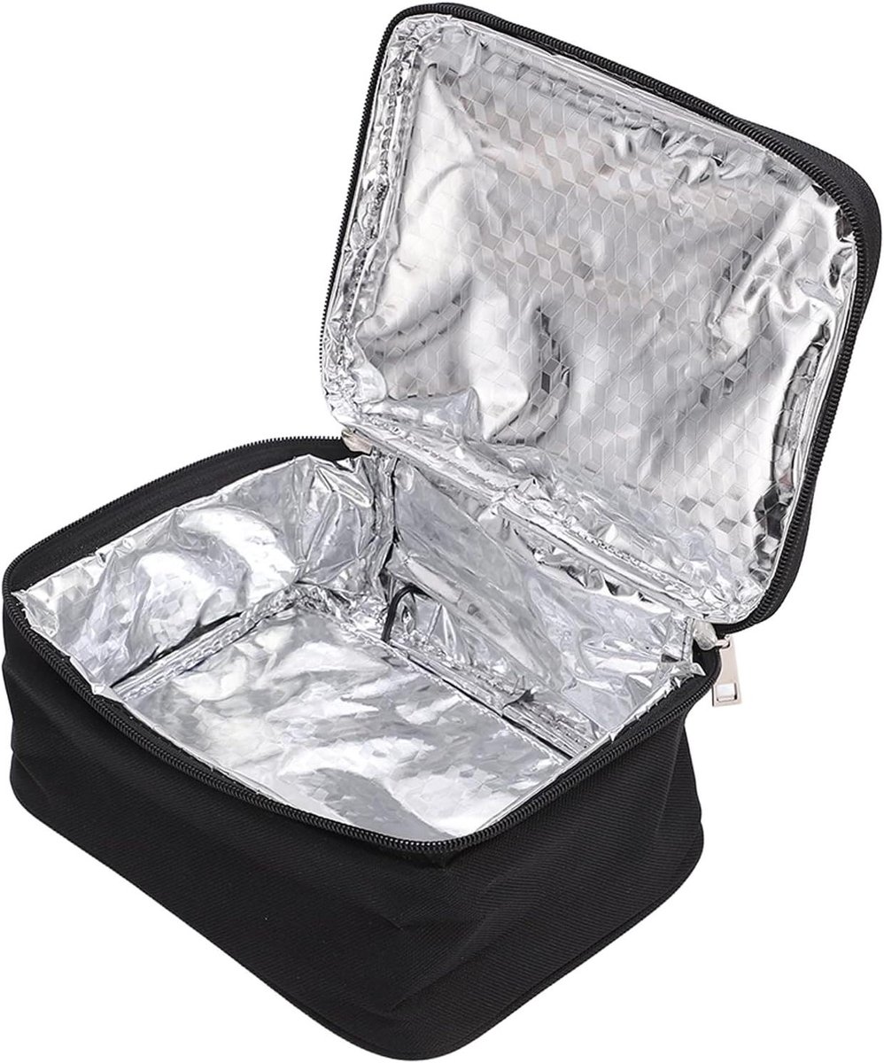 Draagbare voedselverwarmer en -verwarmer met 2 verwarmingsmethoden voor kantoor en school - Lunchtas voor warm eten onderweg met draagbare magnetron.