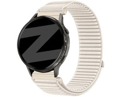 Bandz Nylon 'Wave' bandje geschikt voor Garmin Vivoactive 4s / Vivomove 3s / Venu 4 - 41mm / Venu 3s / Venu 2s / Forerunner 265s / Forerunner 255s - Sterrenlicht