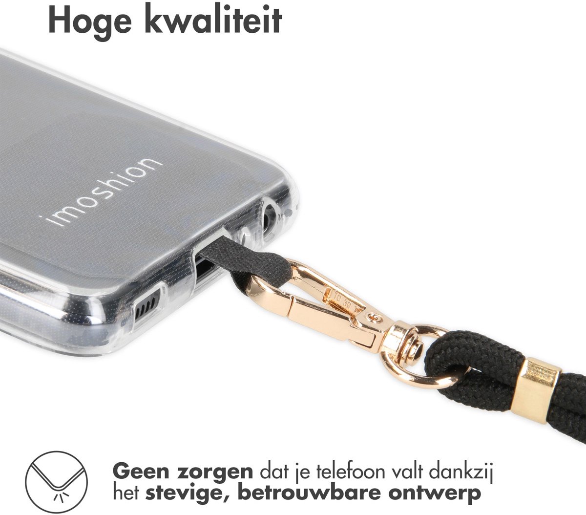 Beagles Fashion Gevlochten Telefoonkoord Phone Strap Licht Taupe