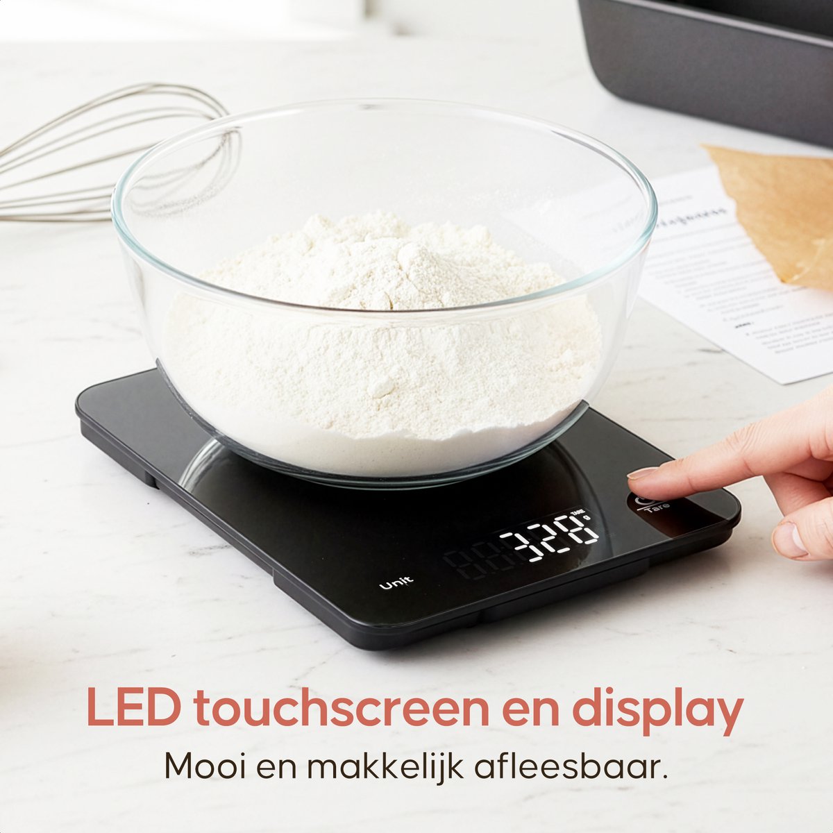 Keukenweegschaal Digitaal Precisie Weegschaal Keuken - Koffie Barista Food Kitchen Scale - Grammen Eet Voeding Kookweegschaal — cadeau in Kookcadeaus - foto 8