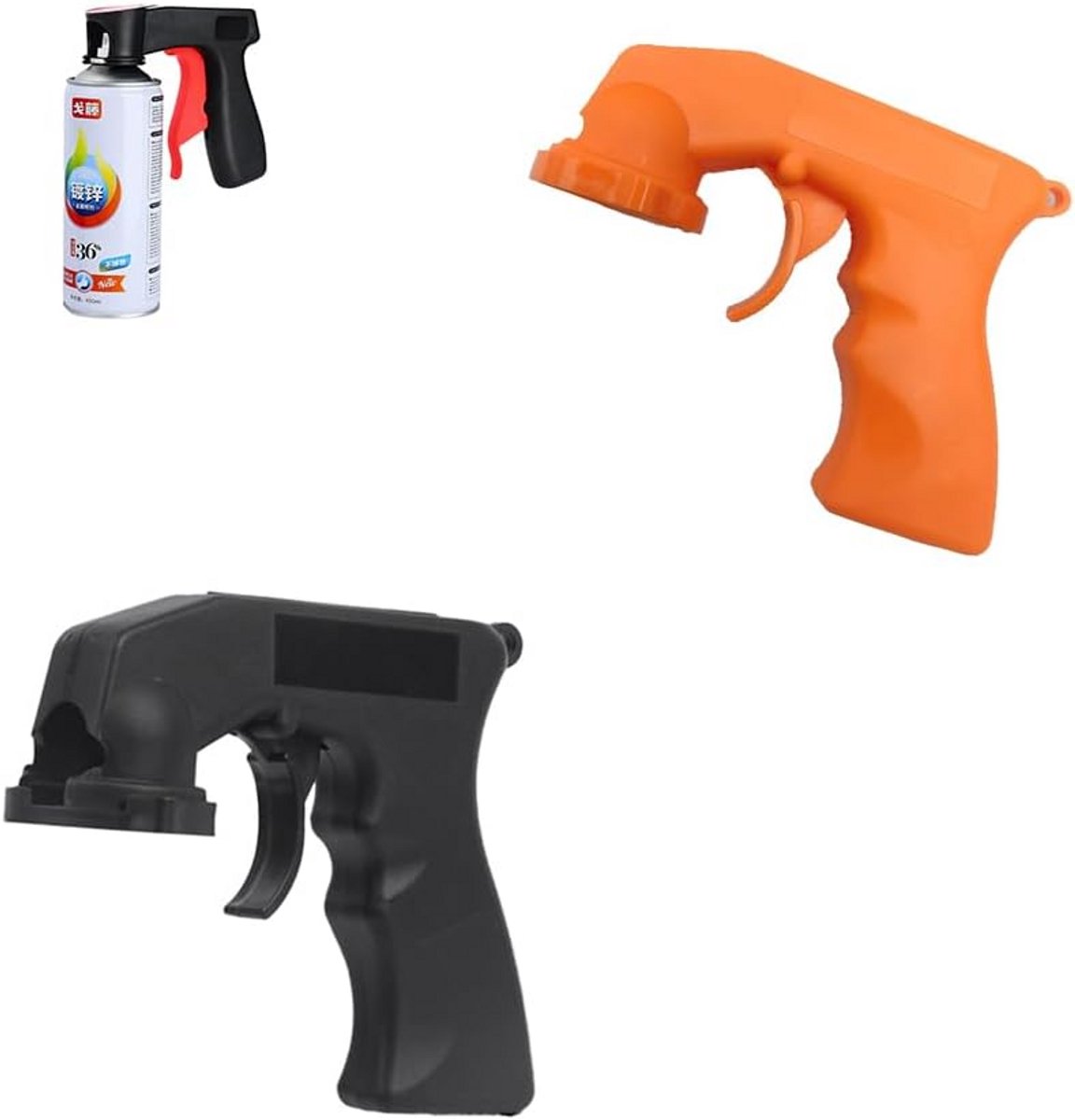 2x Universele Spuitbus Trekker Handvat voor Spuitverf - Ergonomische Full Grip voor Minder Vermoeidheid