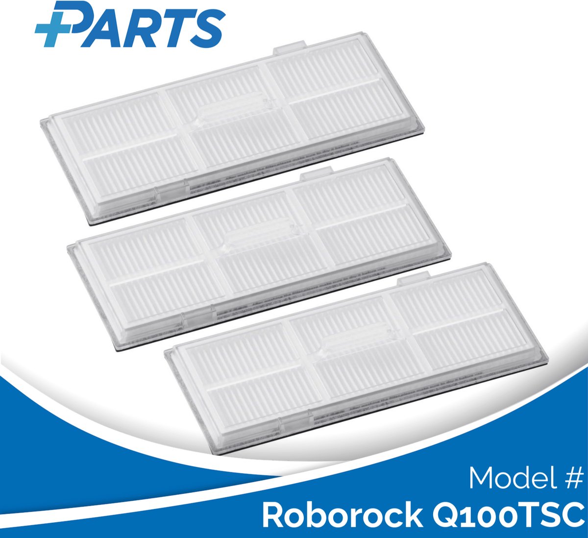 Roborock Q100TSC Filters (3 Stuks, Plus.Parts® alternatief voor 8.02.0082)
