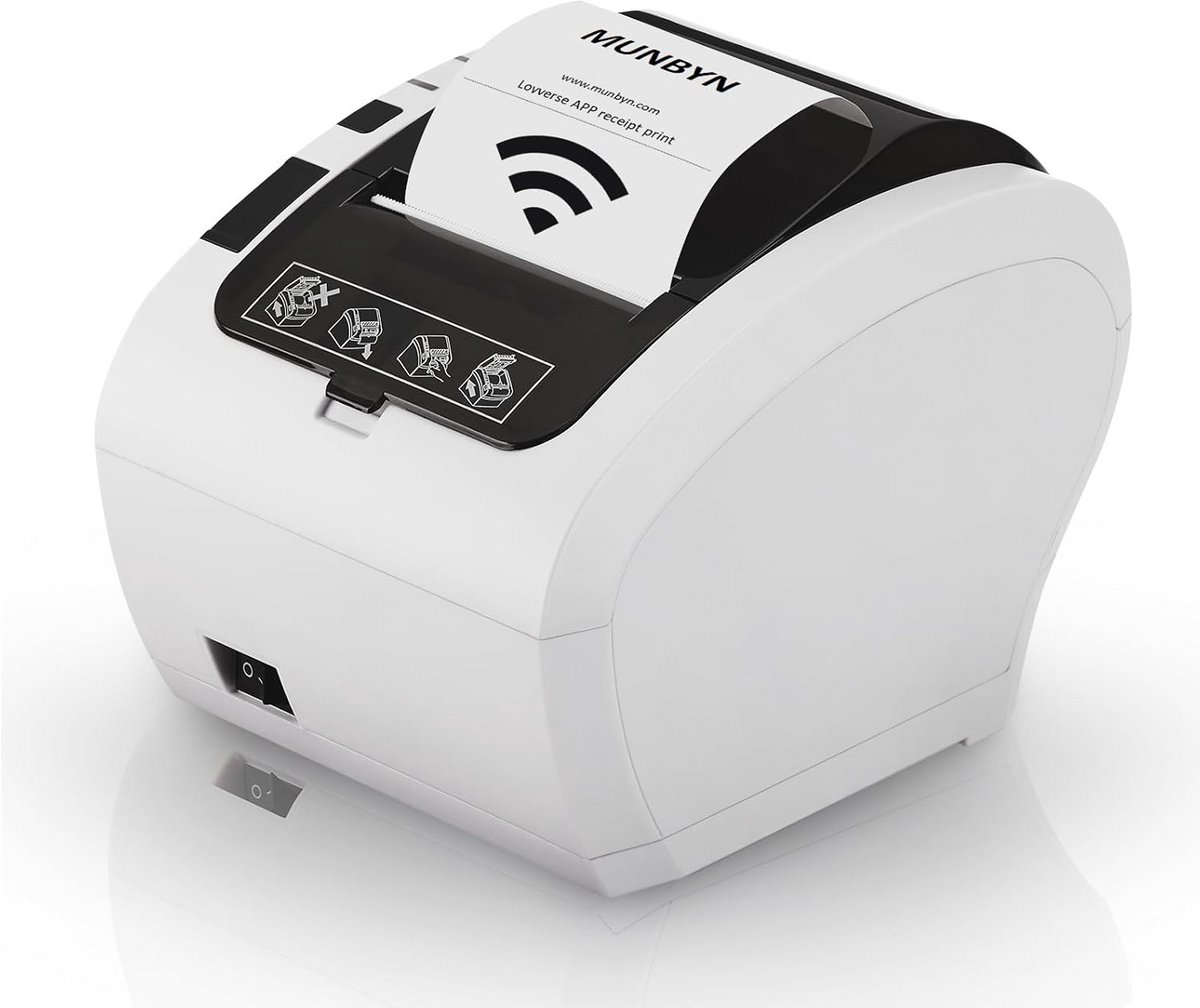 80mm Thermische Bonprinter met USB en Ethernet - Automatische Snijder voor Kassa en Keuken