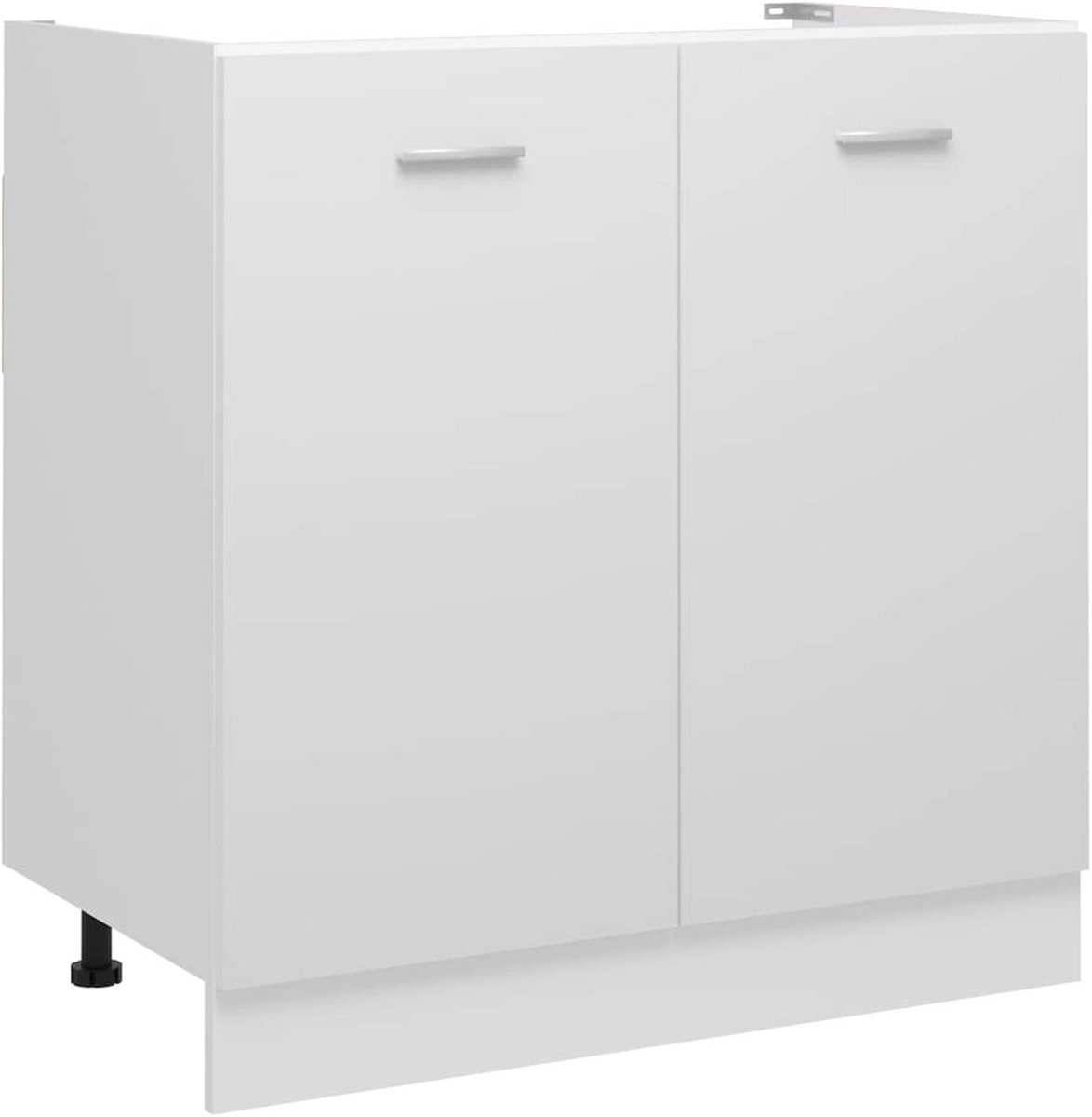 Keukenkast Onderkast Wastafelmeubel Wit 80x46x81,5 cm MDF
