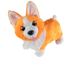 Lumo Stars knuffel hond Corgi Monty 15cm pluche speelgoed.