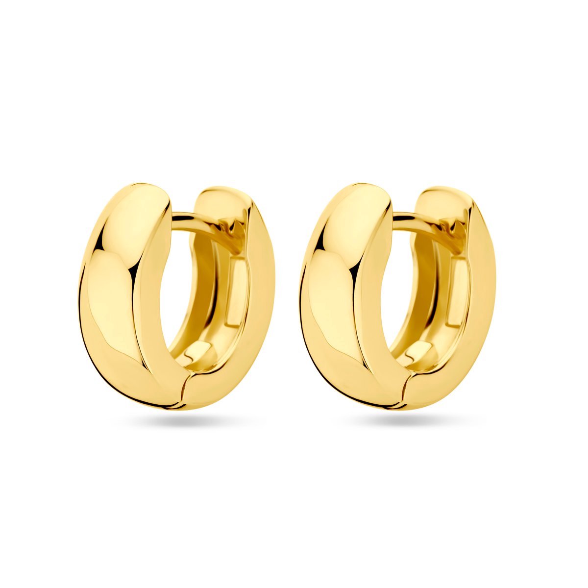 Zilver Verguld (Geel) Klapoorringen 13 Mm 1 Micron 2103791