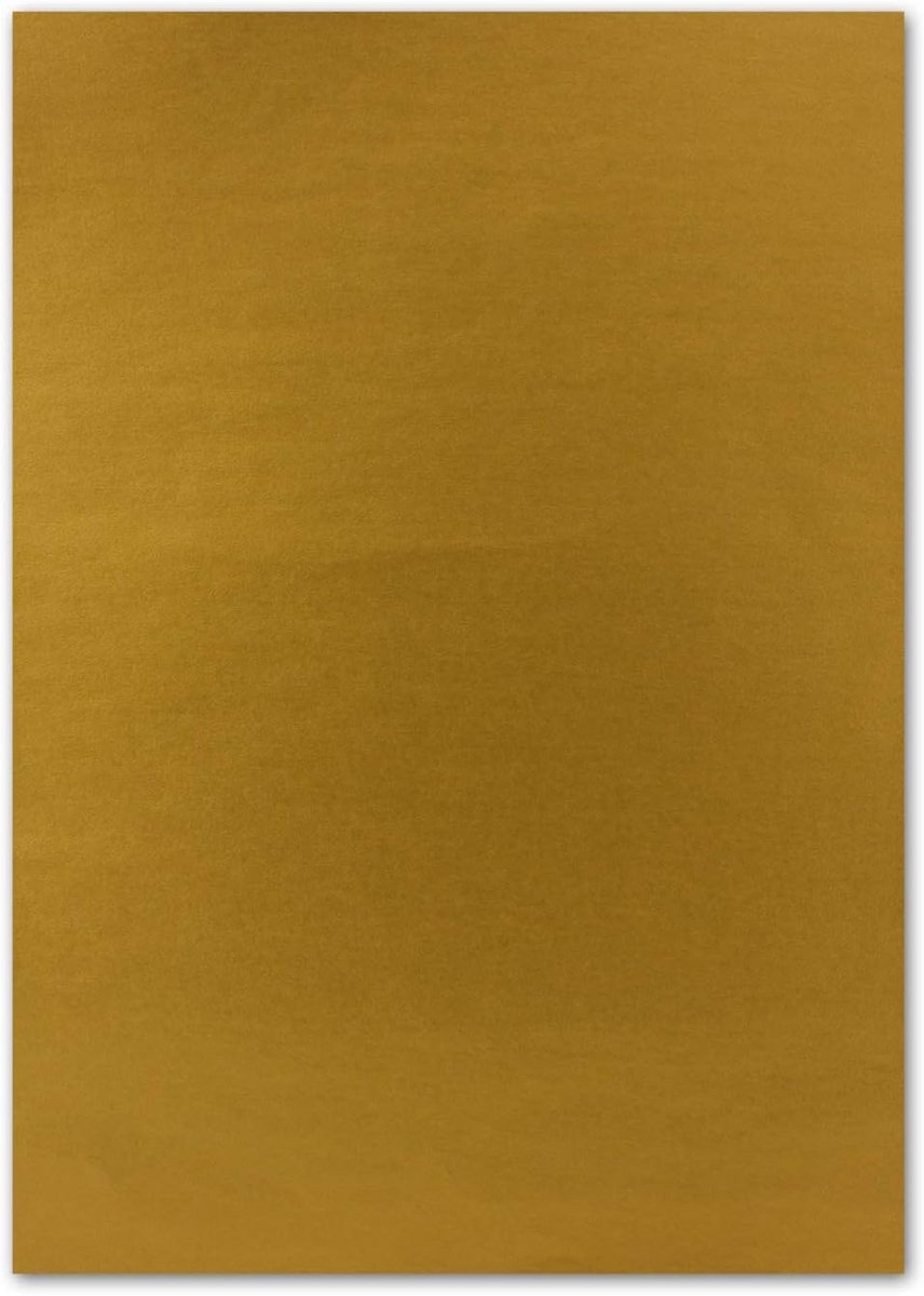 50x DIN A4 Goud Glanzend Papier Dubbelzijdig Metallic Effect Knutselpapier 110 g/m²