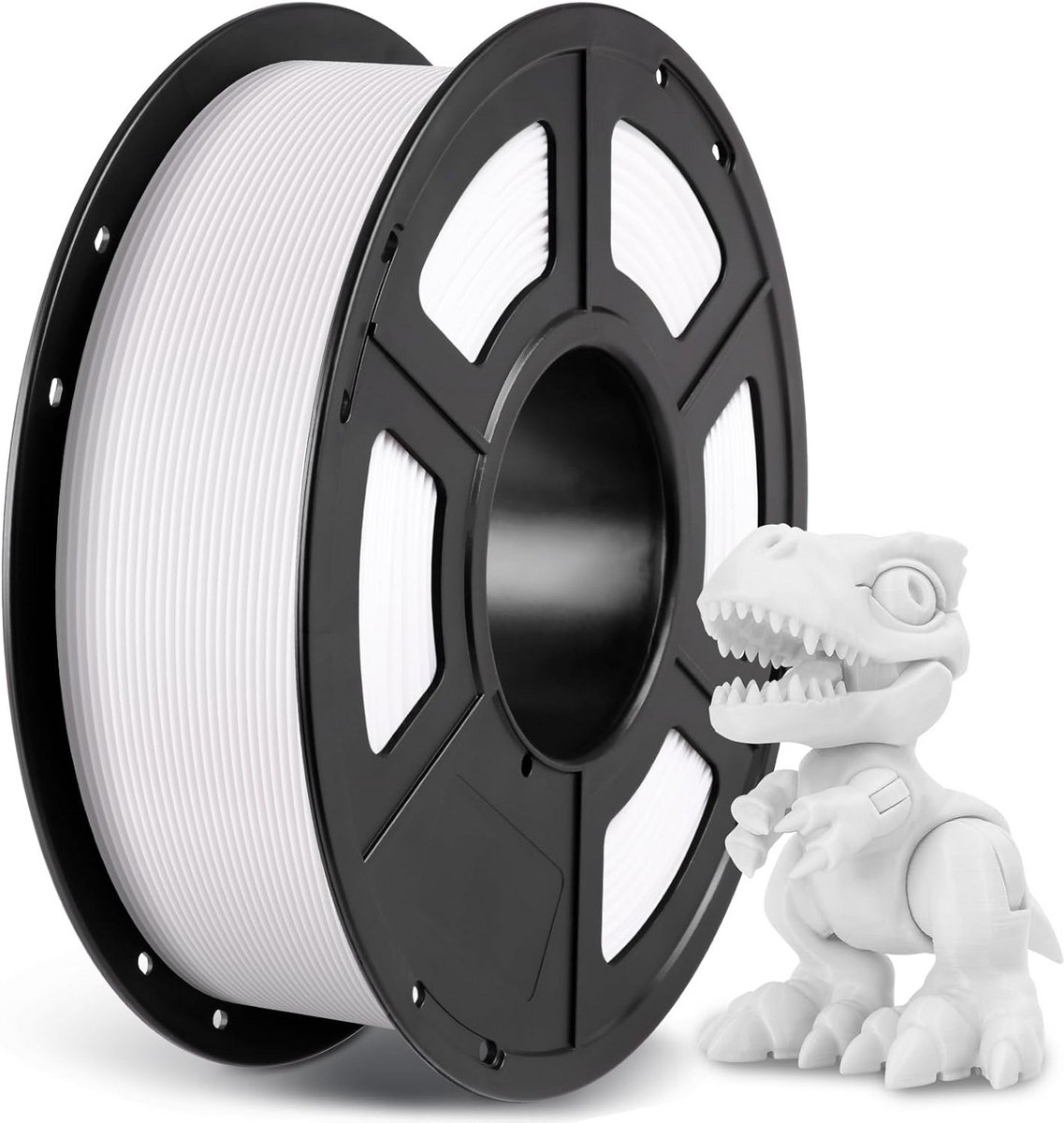 PLA+ 3D Printer Filament 1.75mm Wit 1KG - Hoge Weerstand en Precisie voor FDM Printers