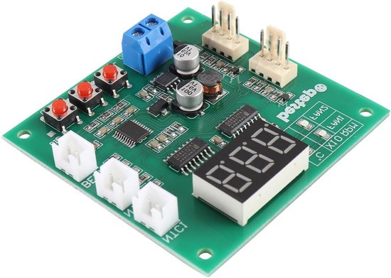 Dual Channel PWM Ventilatorregelaar – 12V/24V/48V Met Temperatuur Display, RPM En Stopalarm