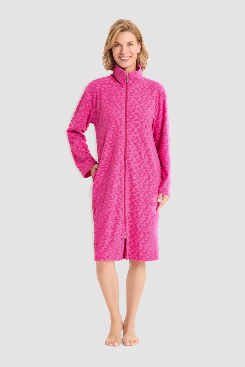 Rösch Poppy Badjas met Rits 1263209 PINK - maat 46