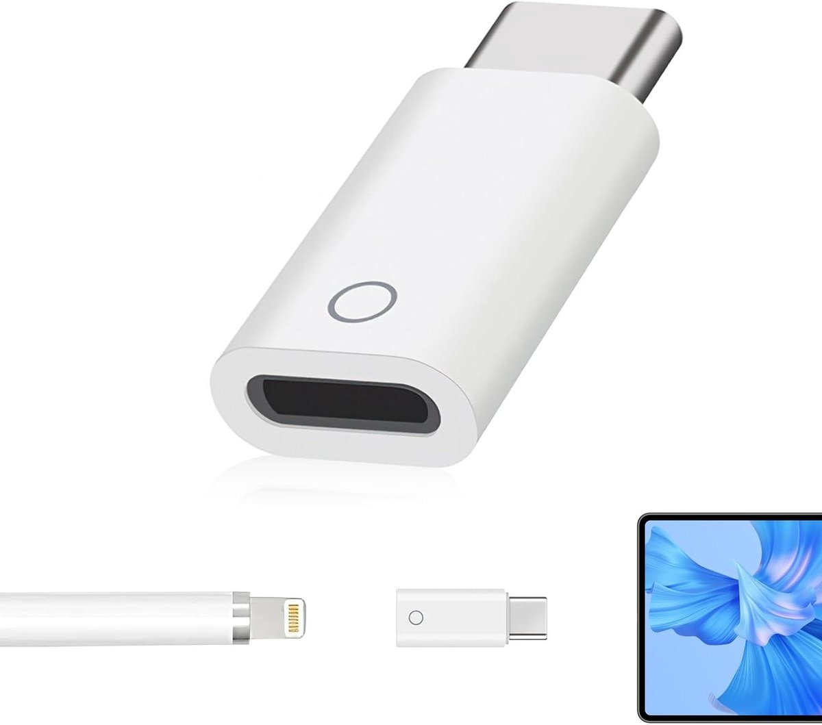 Pencil Adapter voor iPad 10e generatie - Lightning naar USB-C - Bluetooth ondersteuning