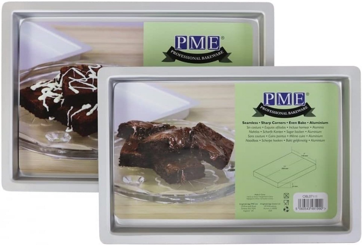 Langwerpige Bakvorm voor Brownies en Rechthoekige Cakes