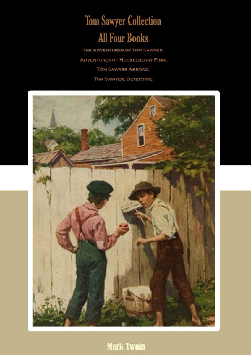 Verzamelbundel Alle Vier Boeken over Tom Sawyer en Huckleberry Finn