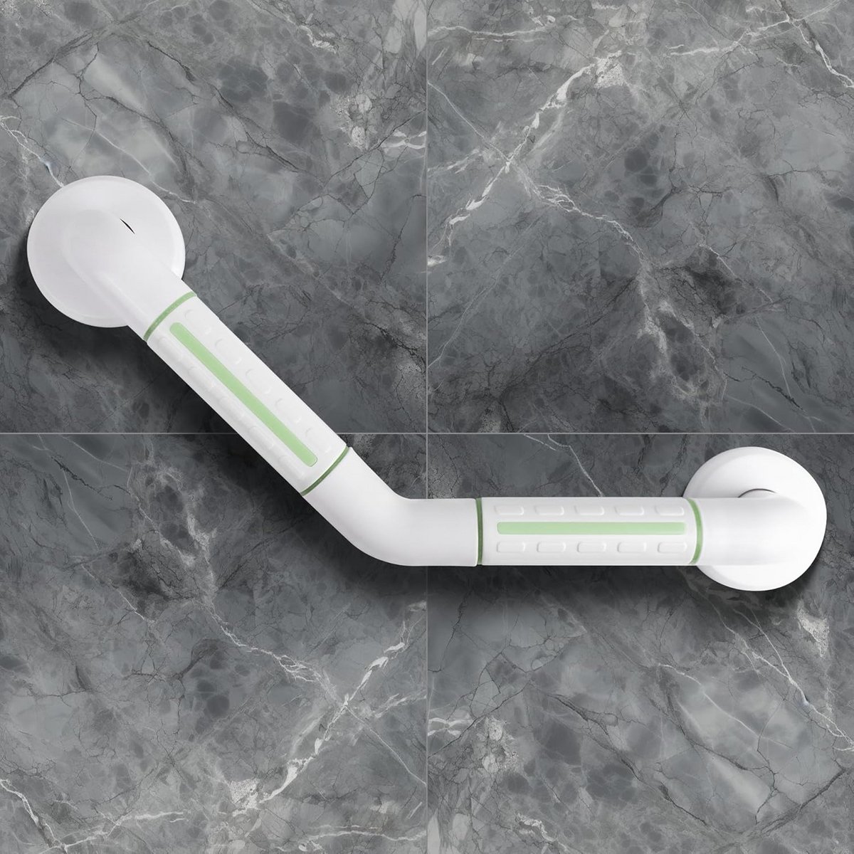 Schuine Antislip Beugel voor Douche en Toilet - 135 Graden - Wit