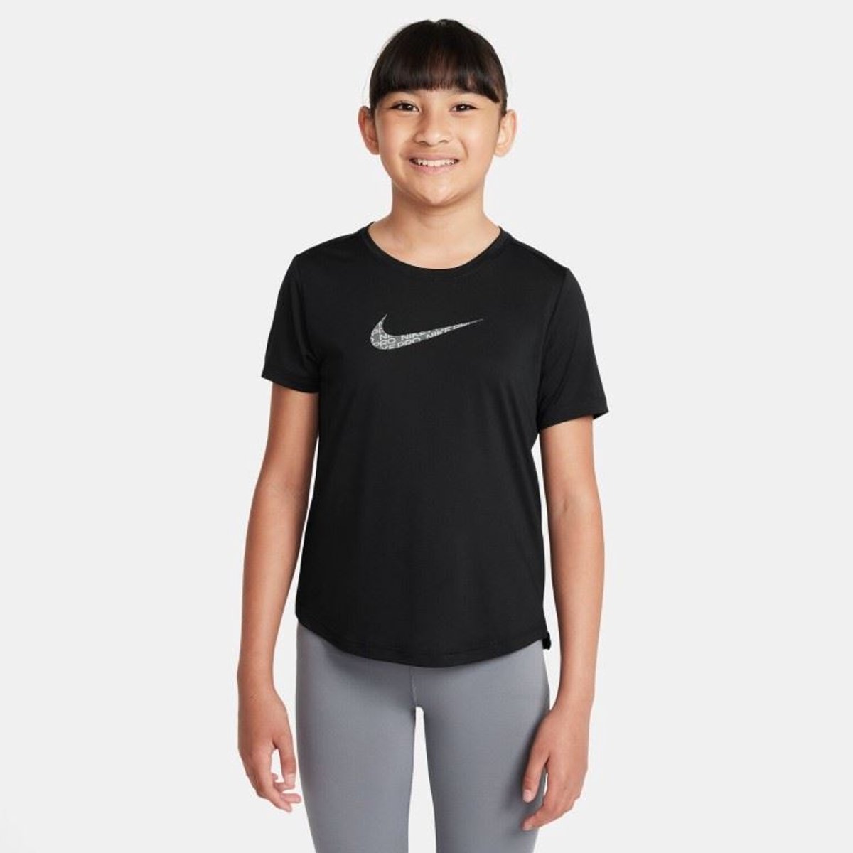 One Classic Dri-Fit Workout T-shirt Kinderen Zwart