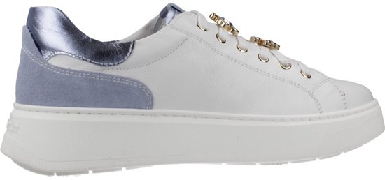 B.l.a.h. Cassandra Off-White/Mintgroen Damessneakers - Van Arendonk.nl