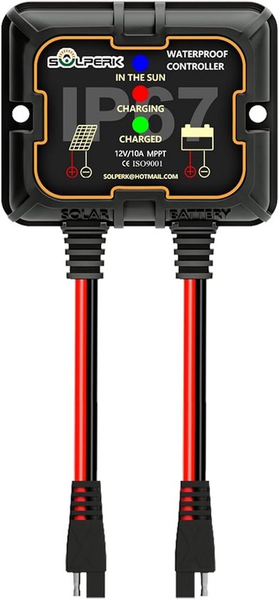 MPPT Solar Laadregelaar 10A 12V - Waterdicht IP67