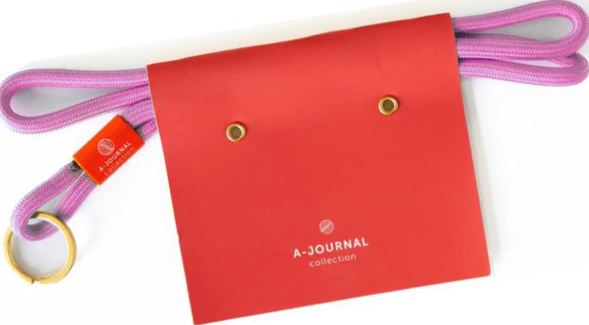 A-Journal - Keycord kort - Oranje - 15 cm
