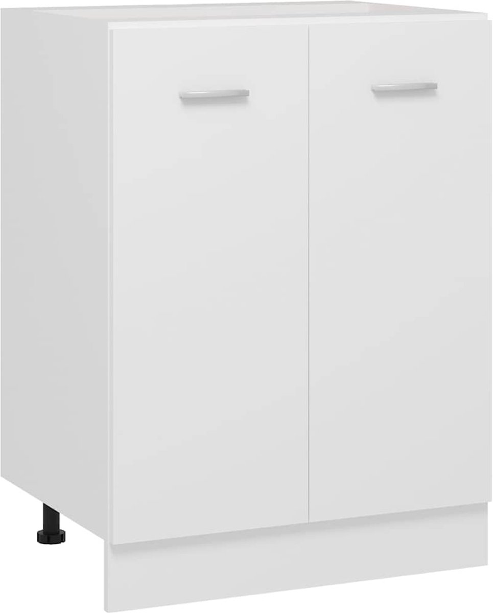 vidaXL Onderkast - Lyon - 60x46x81,5 - cm - bewerkt - hout - wit