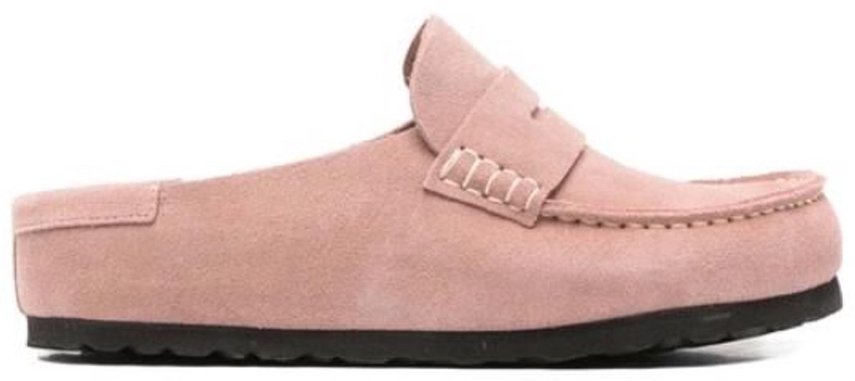 Birkenstock Naples Wrapped Suede Leather Clay Roze