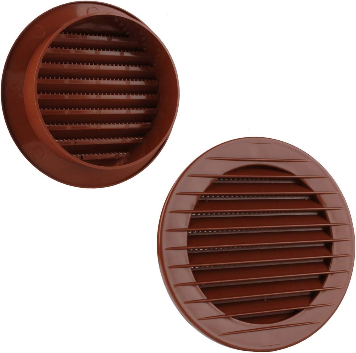 Ronde Ventilatieopening met Inzetbaar Insectengaas - Ø 60 t/m 160 mm - Keuze uit Kleuren