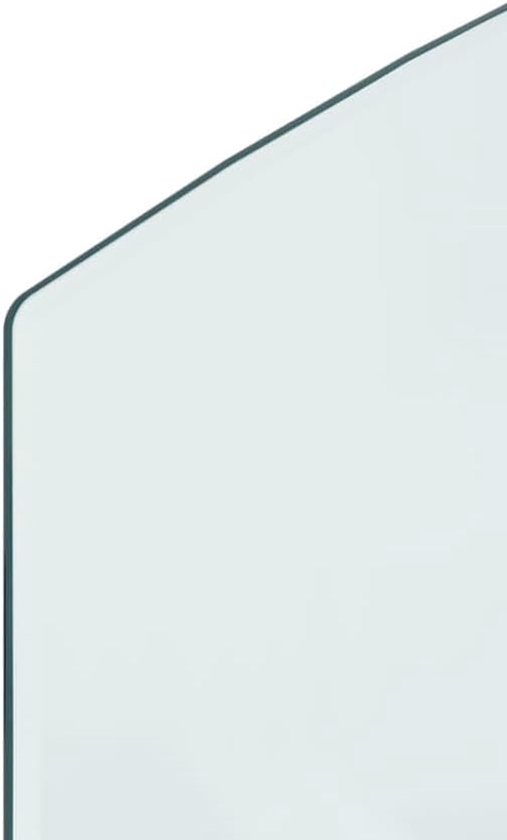 Hittebestendig Glasplaat Vloerbescherming voor Open Haard 100x50cm - Vonkenscherm — afbeelding 5