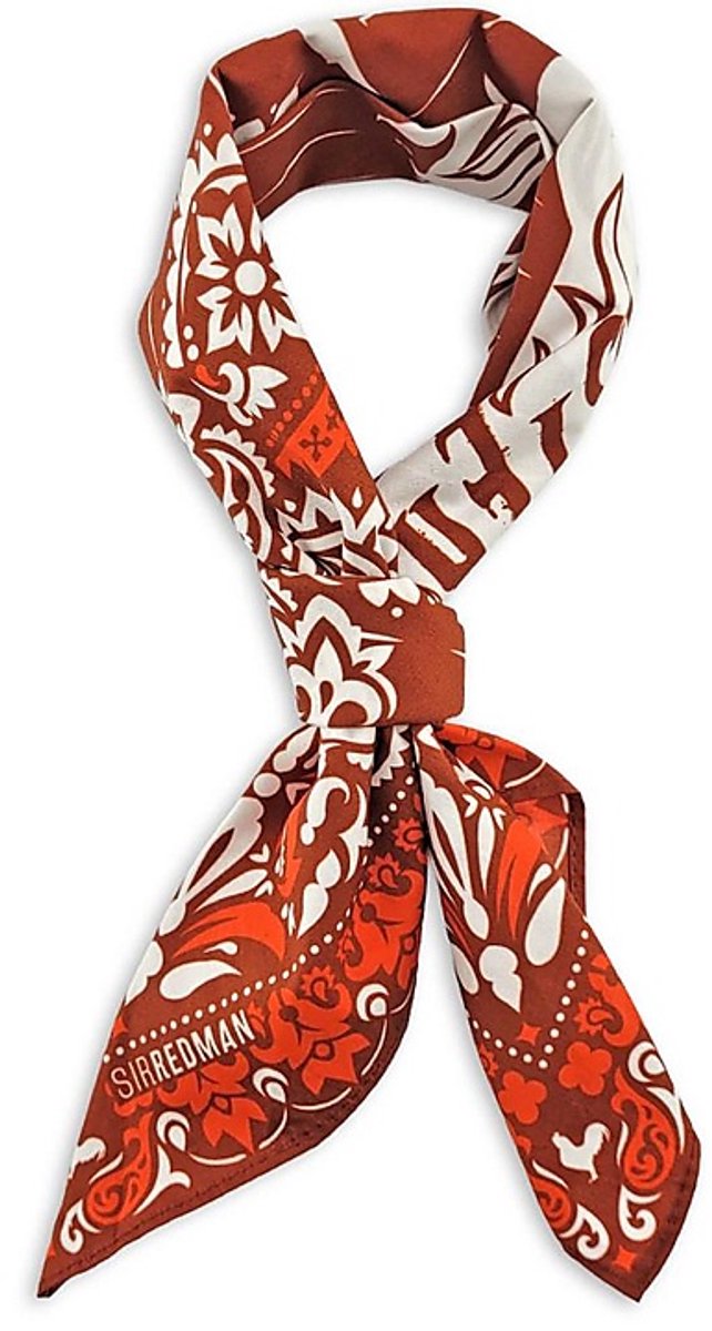 Sir Redman - Sjaals - Bandana Rooster Rood - rood / wit
