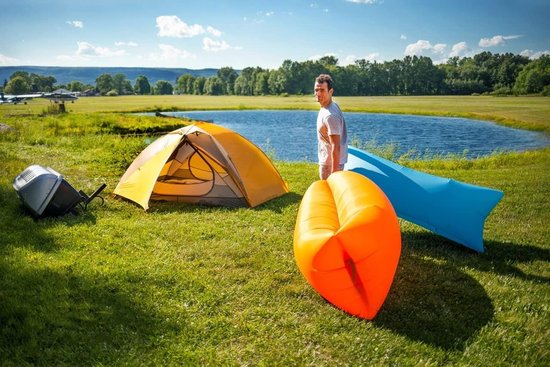 Luchtbed Loungestoel Opblaasbare Bank voor Strand, Camping, Vakantie en Tuin van Merkloos — afbeelding 4