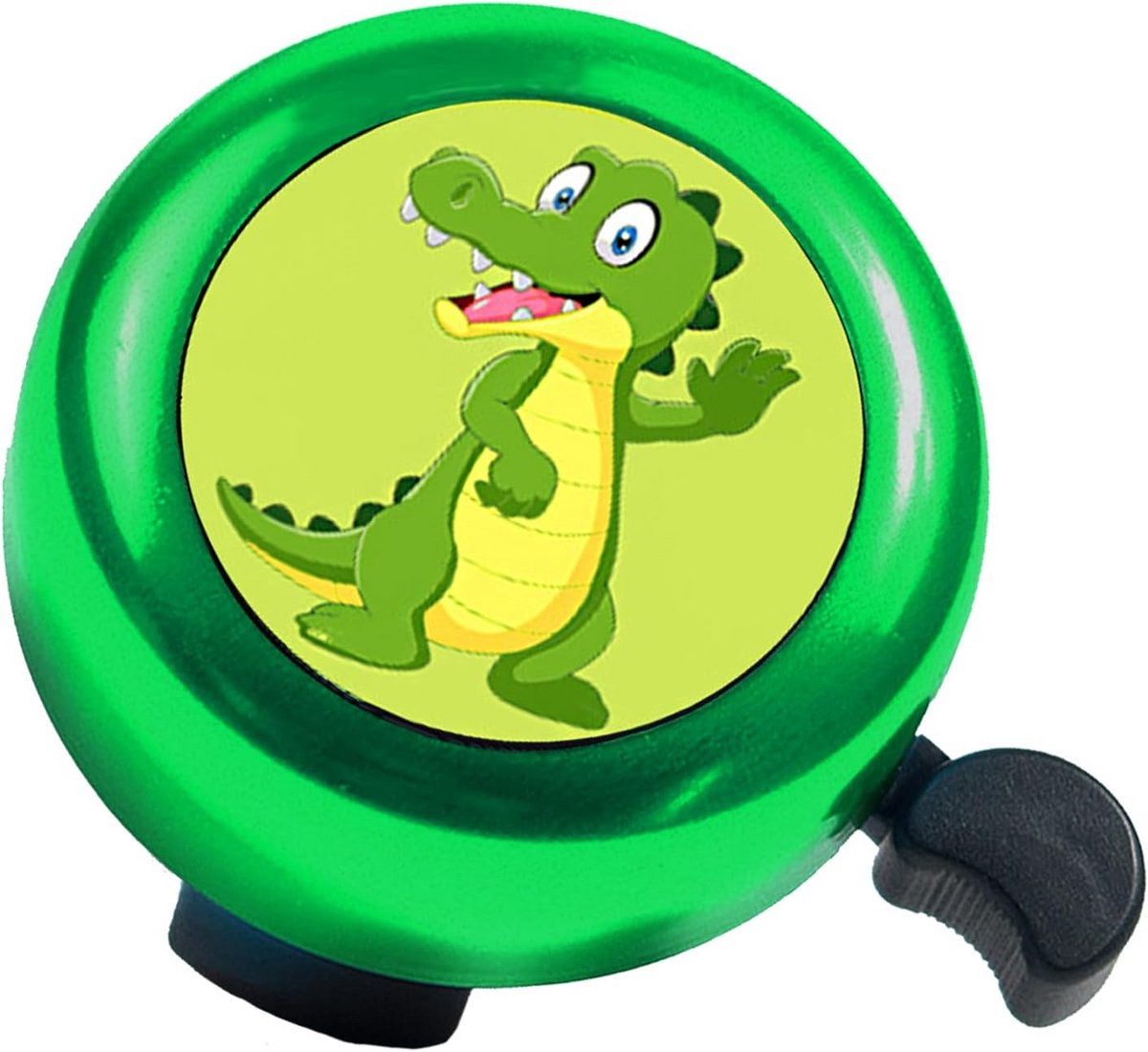 Fardmell Kinderfietsbel Krokodil Groen – Dieren Fietsbel voor Kinderfiets, Loopfiets & Step – Kinderbel 22 mm – Fietsbel Jongen & Meisje