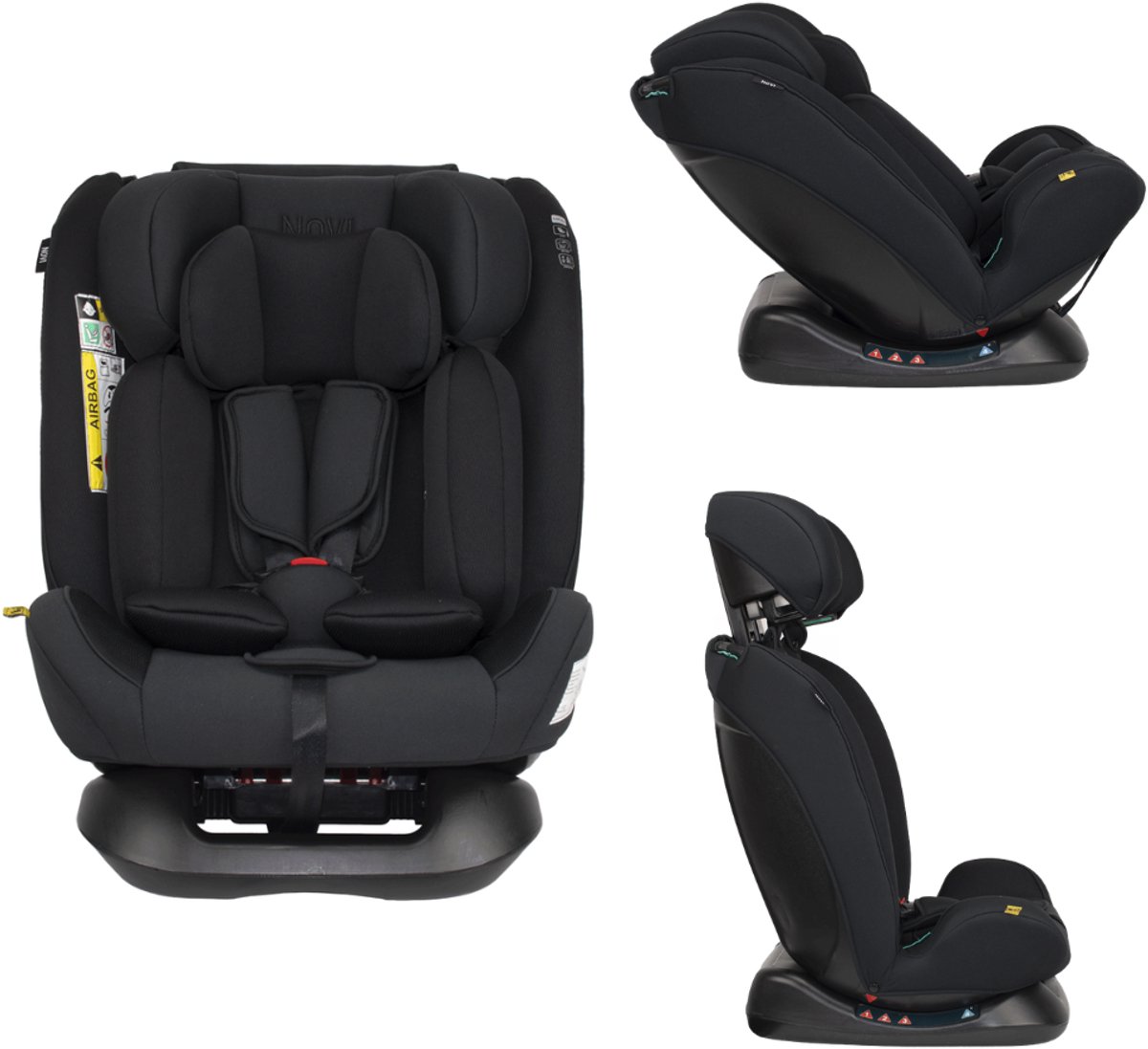 Novi Baby® Lucas Premium - Autostoel - I-Size - Zwart - Groep 0-1-2-3