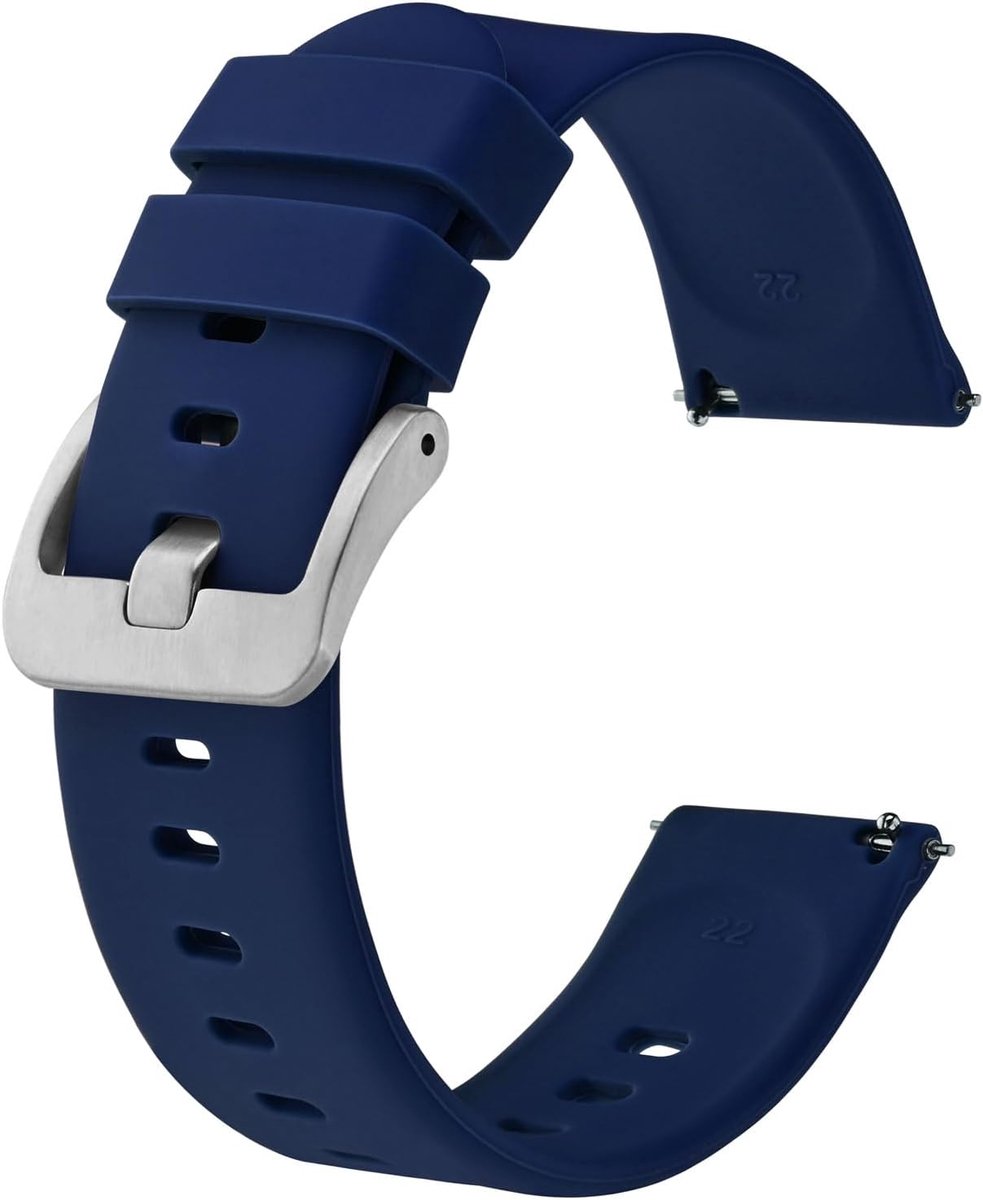 Flexibele Siliconen Horlogebandjes met Quick Release - Diverse Maten en Kleuren