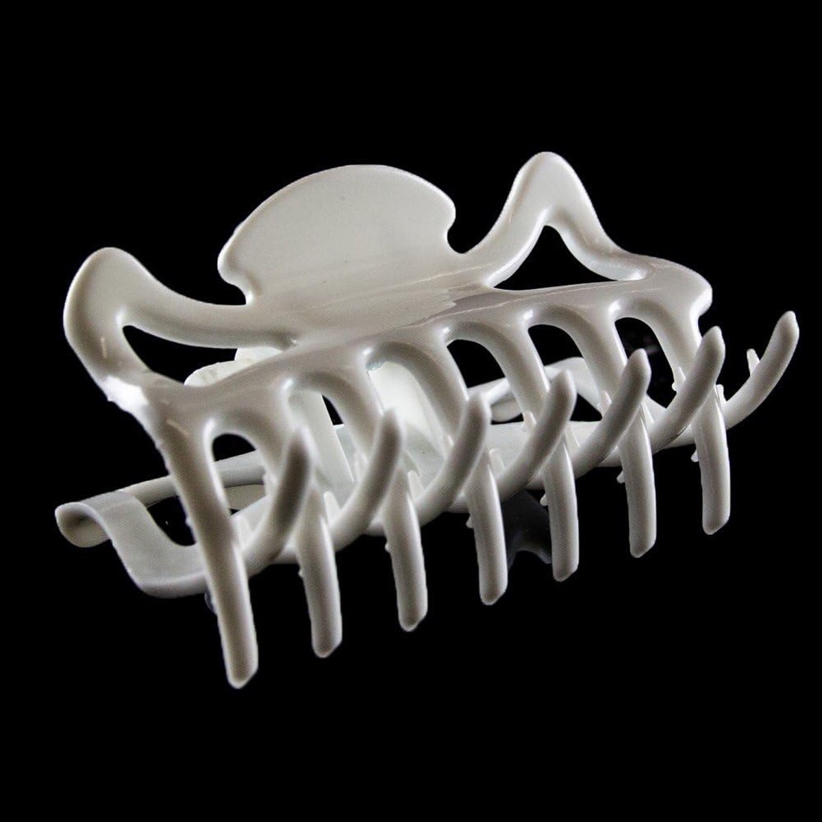 2x Witte Haarclips 6 cm - Sterke Klem voor Fijn en Dik Haar - Kwaliteit Haarspeld