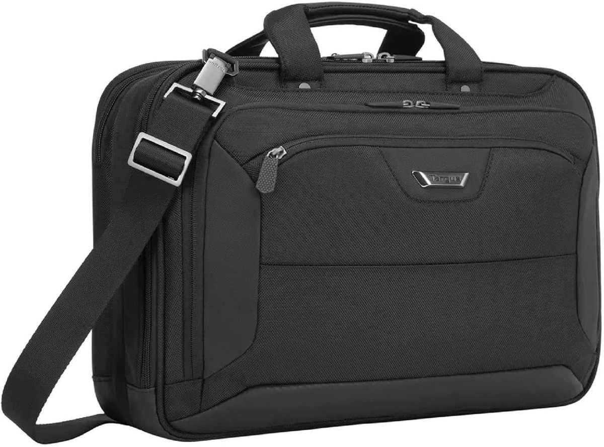 Laptoptas Toploader voor 13 tot 14 Inch Laptops - Zwarte Aktetas 15.6 Inch