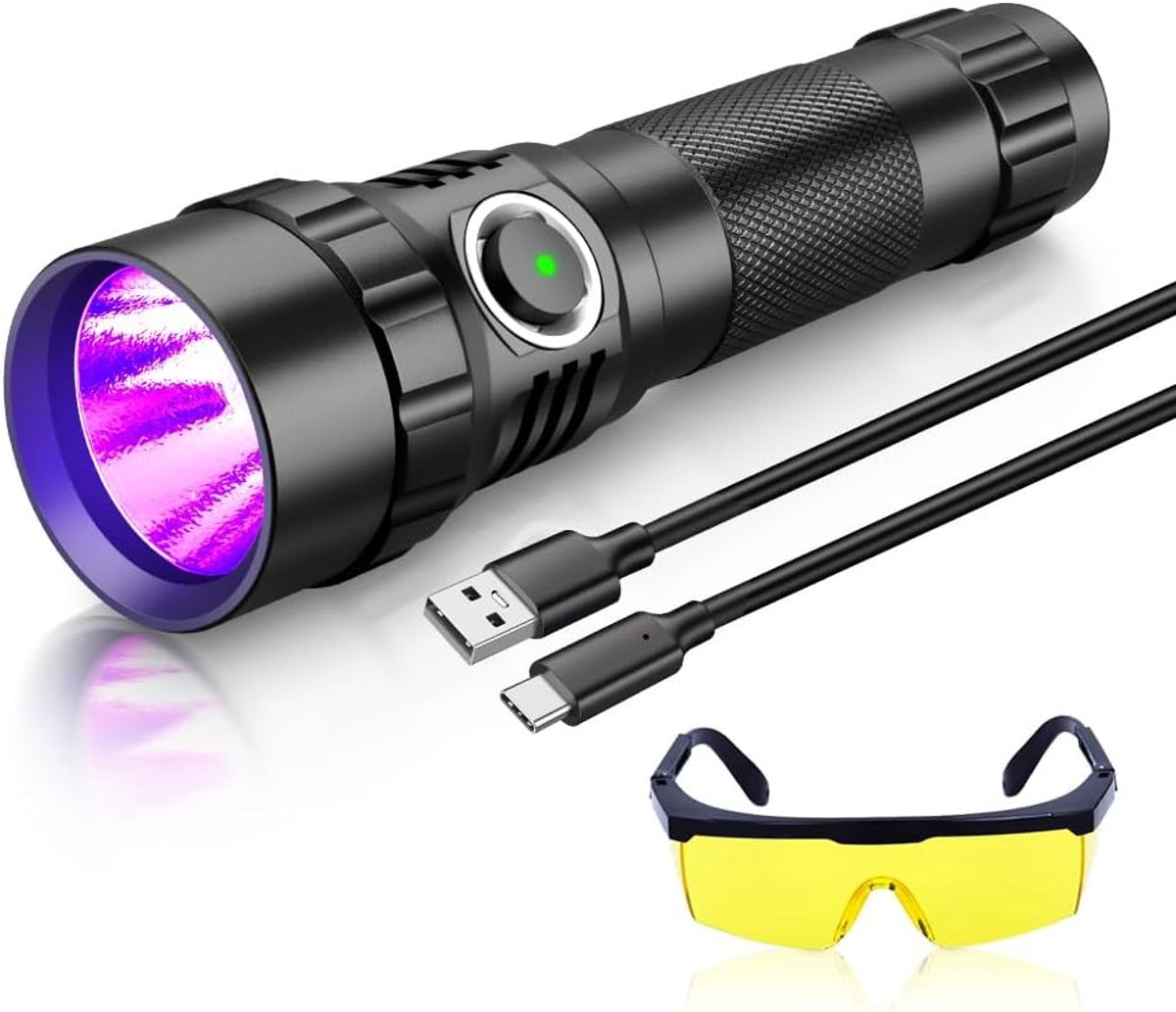 UV Zaklamp 395nm Zwart Licht Detector voor Huisdier Urine, Vlekken en Ongedierte