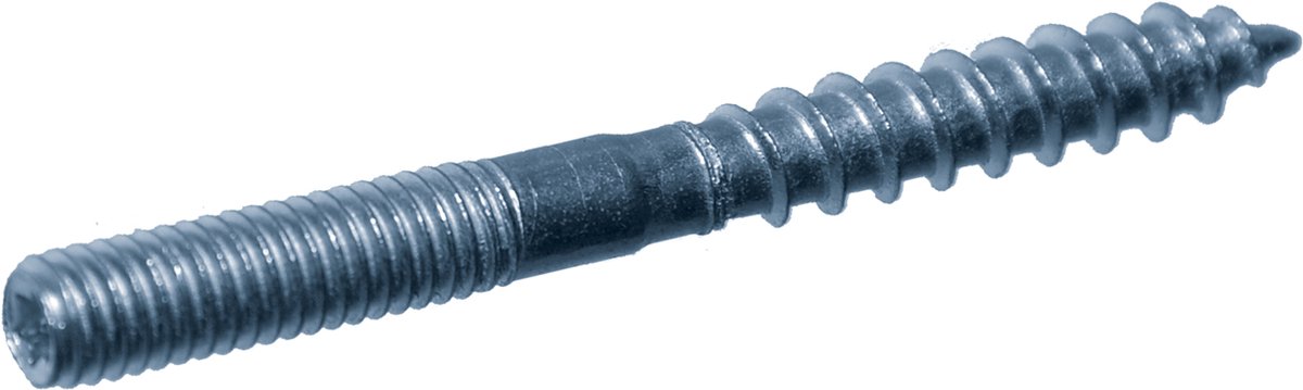 Stokeind van verzinkt staal - M8x 60 Zeskant Torx 25