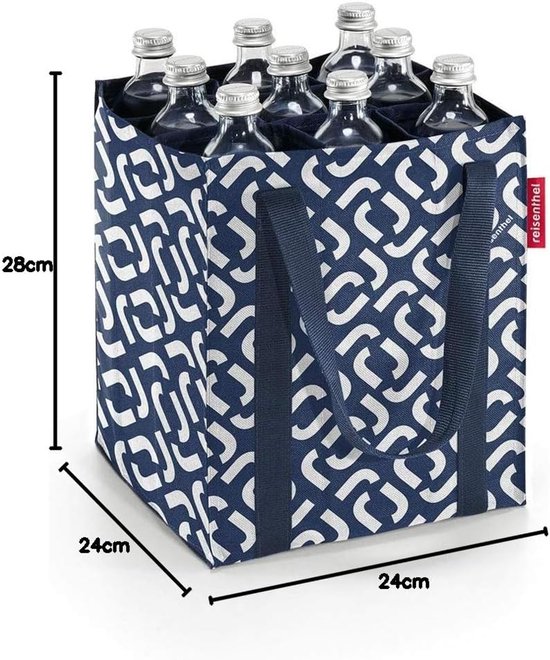 Flessentas voor 9 flessen - Compact en stevig transport voor picknick of boodschappen — afbeelding 2
