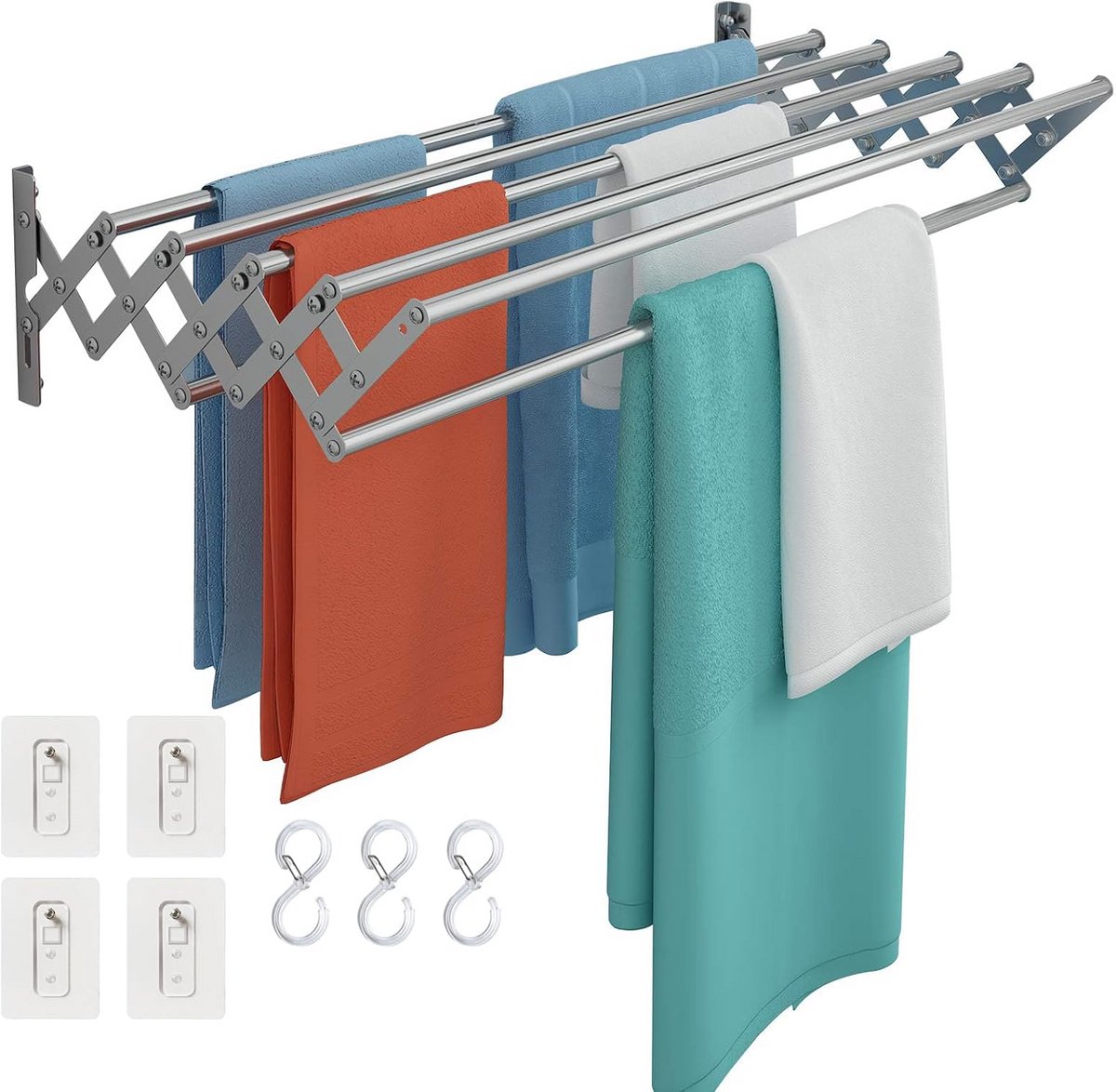 Droogrek Deur - Hangend Wasrek - Ook voor Balkon of Radiator - Wassen