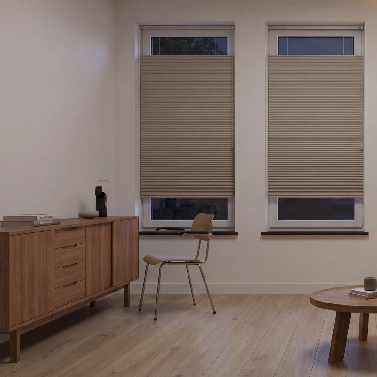 Dutchblinds - Plisségordijnen - verduisterend - Sand - 40 x 175 cm - Raamdecoratie op maat – foto 4