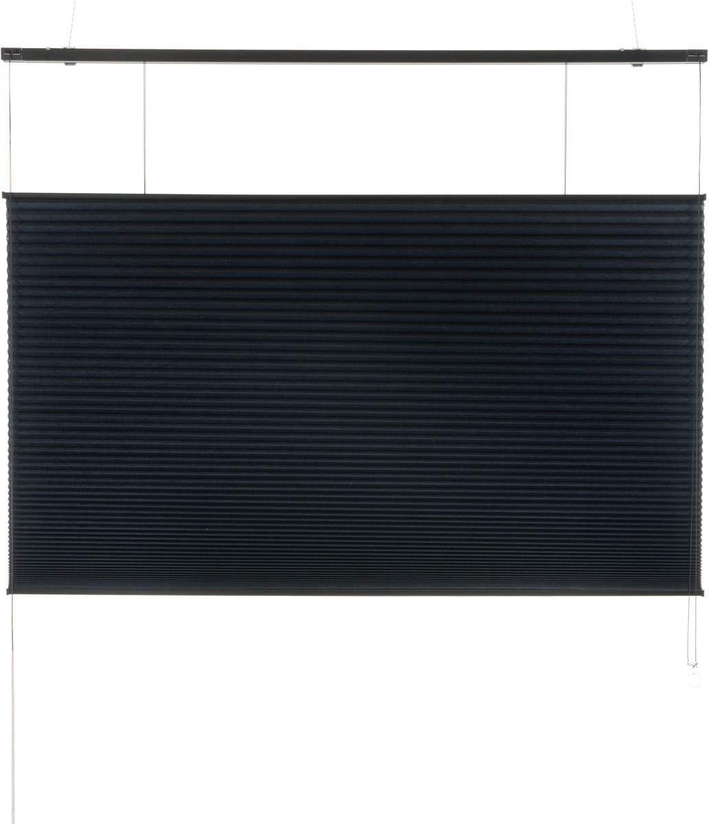 Dutchblinds - Plisségordijnen - verduisterend - Zwart - 40 x 175 cm - Raamdecoratie op maat – foto 5