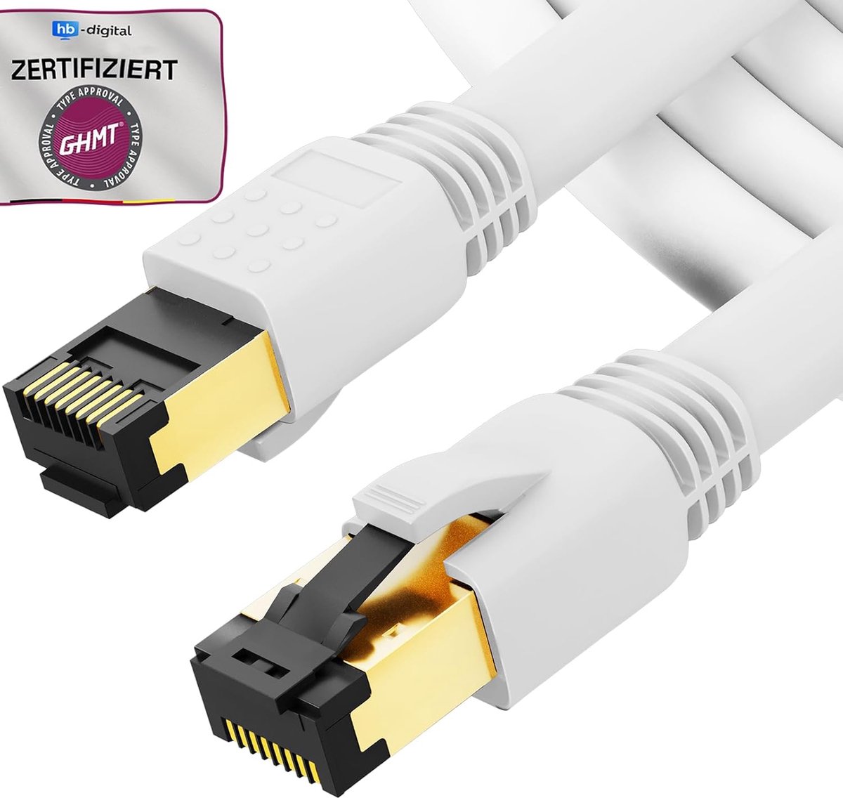 5m CAT 8.1 S/FTP Netwerkkabel LSZH - 40 Gbit/s LAN Patchkabel met RJ45